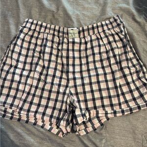 American Eagle Outfitters Plaid Boxers - Pink and Black